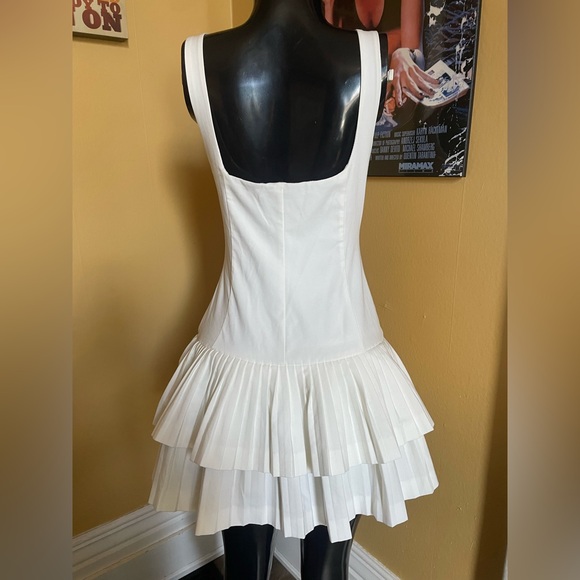 Zara Ruffle-Hem Mini Dress ( Small ) - Picture 3 of 4